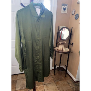 Women's Jon & Anna Green Shirt Dress Size L
